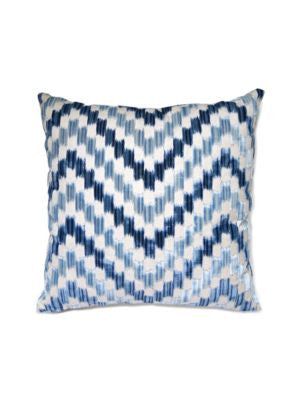 Ankara Pillow 22 X 22 - Pacific SCANKAPILL0003 by Scalamandre Designer Pillows 20% VISCOSE, 49% RAYON / 31% COTTON / Horizontal: and Vertical: 0 - Swanky Fabrics -