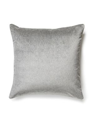 Bay Velvet Outdoor Pillow 22 X 22 - Smoke SCBAYPILL0003 by Scalamandre Designer Pillows 100% SOLUTION DYED ACRYLIC U.S.A. Horizontal: and Vertical: 0 - Swanky Fabrics -