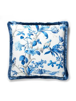Belize Pillow 22 X 22 - Porcelain SCBELIPILL0003 by Scalamandre Designer Pillows 100% COTTON Horizontal: and Vertical: 0 - Swanky Fabrics -