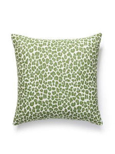 Backyard Bengal Outdoor Pillow 22 X 22 - Ivy SCBENGPILL0003 by Scalamandre Designer Pillows
