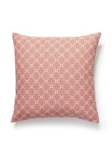 Cape May Outdoor Pillow 22 X 22 - Cherry SCCAPEPILL0003 by Scalamandre Designer Pillows