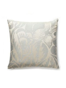 Deco Flower Pillow 22 X 22 - Mineral SCDECOPILL0003 by Scalamandre Designer Pillows