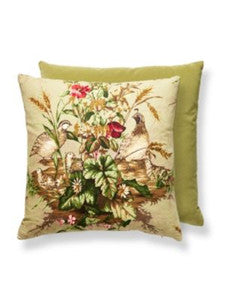 Edwin'S Covey Pillow 22 X 22 - Multi On Willow SCEDWINPILL0003 by Scalamandre Designer Pillows