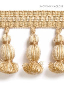 Halsey Onion Fringe Camel SCFT14990003 by Scalamandre Designer Trim