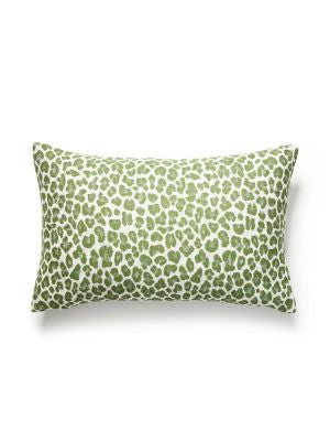 Backyard Bengal Outdoor Pillow 14 X 22 - Ivy SCLBENGPILL0003 by Scalamandre Designer Pillows 100% UV POLYESTER U.S.A. HEAVY DUTY Horizontal: and Vertical: 0 - Swanky Fabrics -