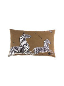 Zebras Pillow 14 X 22 - Safari Brown SCLZEBRAPIL0003 by Scalamandre Designer Pillows