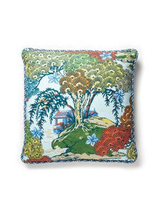 Sea Of Trees Pillow 22 X 22 - Kaleidescope SCSEAOTPILL0003 by Scalamandre Designer Pillows