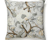 Pondicherry Linen Print Pillow 24 X 24 - Mineral SCSEDK165560003 by Scalamandre Designer Pillow