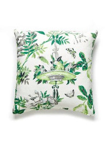 Shantung Garden Pillow 22 X 22 - Verdance SCSHANTPILL0003 by Scalamandre Designer Pillows