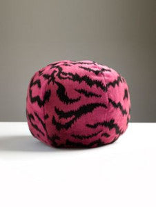 Tigre Pillow 12 Dia - Reds & Black SCSTIGRPILL0003 by Scalamandre Designer Pillows