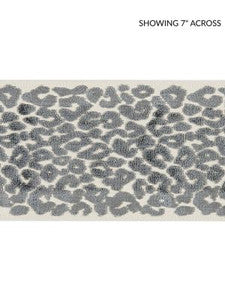 Leopard Velvet Tape Smoke SCT32770003 by Scalamandre Designer Trim