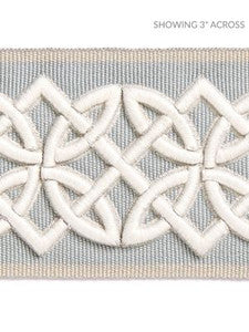 Celtic Embroidered Tape Mineral SCT32820003 by Scalamandre Designer Trim