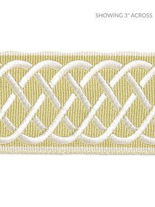 Helix Embroidered Tape Lettuce SCT32840003 by Scalamandre Designer Trim