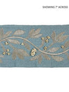 Laurel Embroidered Tape Bluestone SCT32920003 by Scalamandre Designer Trim