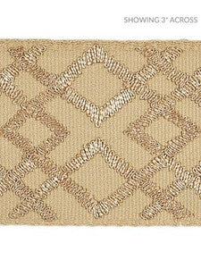 Lattice Tape Camel SCT32950003 by Scalamandre Designer Trim