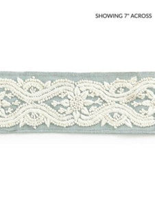 Linnea Embroidered Tape Skylight SCT32980003 by Scalamandre Designer Trim