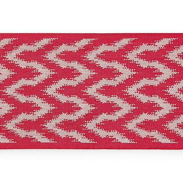 Seychelles Tape/Hibiscus Sc 0003T3309 by Scalamandre
 Designer Trim ISOLA INDOOR / OUTDOOR                                                 100% POLYOLEFIN UNITED KINGDOM HEAVY DUTY Horizontal: .5" and Vertical:  3.5"  - Swanky Fabrics -