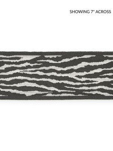 Tiger Tape Charcoal SCT33100003 by Scalamandre Designer Trim