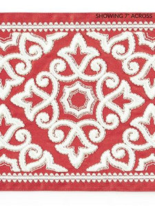 Ornamental Embroidered Tape Coral SCT33200003 by Scalamandre Designer Trim