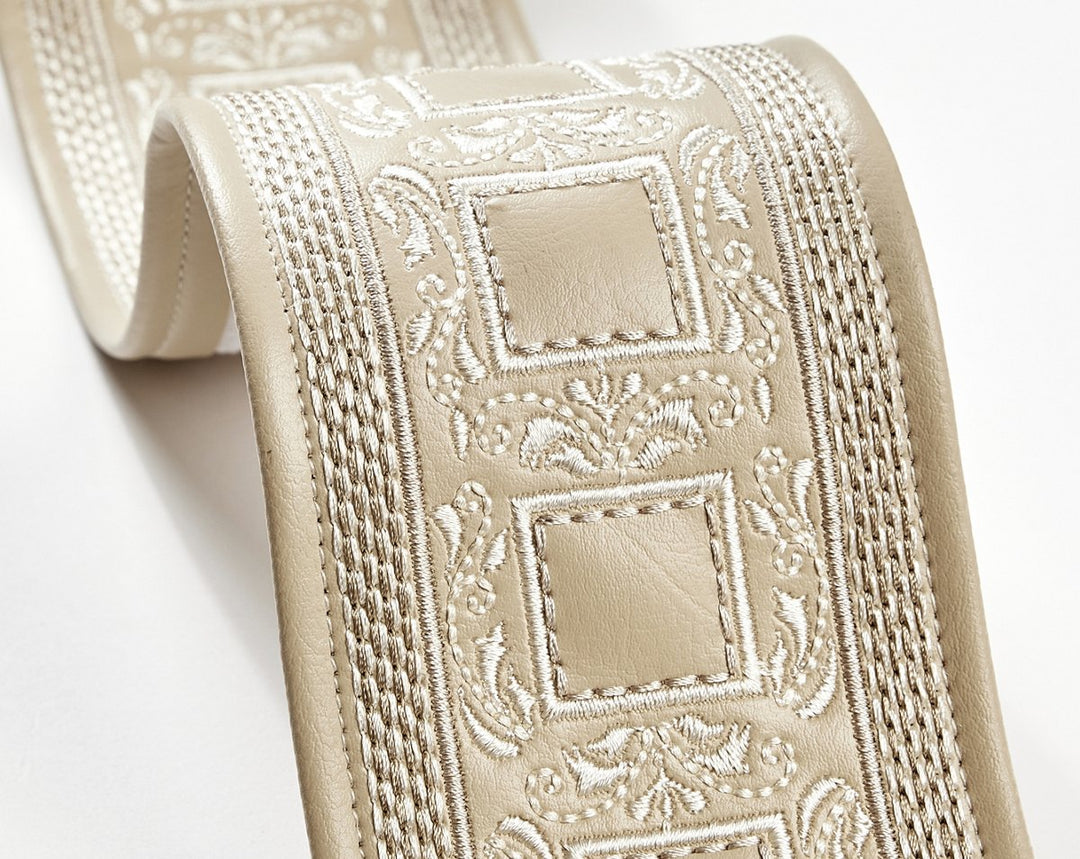 Archduke Embroidered Tape Camel SCT33390003 by Scalamandre Designer Trim