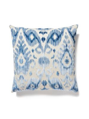 Tashkent Velvet Pillow 22 X 22 - Pacific SCTASHKPILL0003 by Scalamandre Designer Pillows 51% BEMBERG VISCOSE / 49% COTTON Horizontal: and Vertical: 0 - Swanky Fabrics -