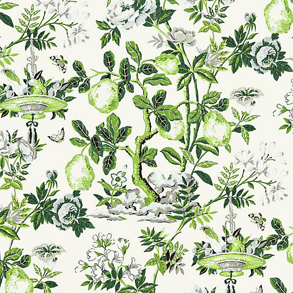 Shantung Garden/Verdance Sc 0003Wp88377 by Scalamandre
 Designer Wallpaper                                                                         UNITED KINGDOM  Horizontal: 41" and Vertical: 26" 54"  - Swanky Fabrics -