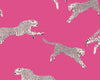 Leaping Cheetah Bubblegum SCWP88449D0003 by Scalamandre Designer Wallpaper