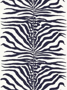 Zebra Navy SC16366M0004 by Scalamandre Designer Fabric