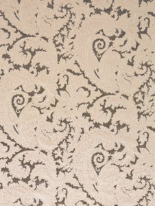 Palermo Velvet Paisley Pewter SC165650004 by Scalamandre Designer Fabric