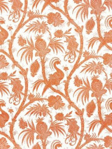 Balinese Peacock Linen Print Mandarin SC165750004 by Scalamandre Designer Fabric