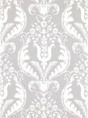 Primavera Linen Print French Grey SC165970004 by Scalamandre Designer Fabric BOTANICA 52% LINEN 48% COTTON SWITZERLAND LIGHT DUTY Horizontal: 25.25" and Vertical: 28" 57 - Swanky Fabrics -