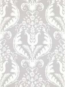 Primavera Linen Print French Grey SC165970004 by Scalamandre Designer Fabric