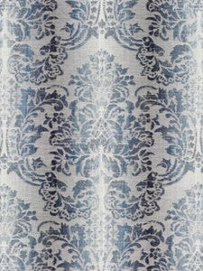 Sorrento Linen Damask Indigo SC270930004 by Scalamandre Designer Fabric