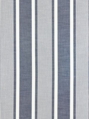 Wellfleet Stripe Denim SC271110004 by Scalamandre Designer Fabric CHATHAM STRIPES & PLAIDS 100% SOLUTION DYED ACRYLIC MEXICO MEDIUM DUTY Horizontal: and Vertical: 9" 54 - Swanky Fabrics -