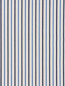 Leeds Cotton Stripe Indigo SC271140004 by Scalamandre Designer Fabric