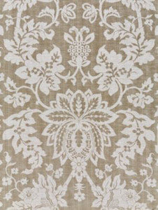 Metalline Damask Smoke SC271360004 by Scalamandre Designer Fabric