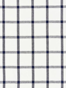 Wilton Linen Check Navy SC271520004 by Scalamandre Designer Fabric
