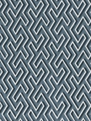Maze Velvet Thunder SC272370004 by Scalamandre Designer Fabric PACIFICA 68% COTTON 32% LINEN BELGIUM HEAVY DUTY Horizontal: 10.75" and Vertical: 6.75" 54 - Swanky Fabrics -