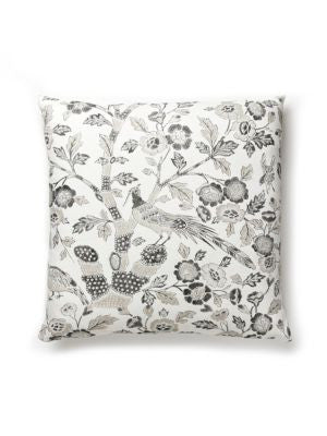 Anissa Print Pillow 22 X 22 - Truffle SCANISPILL0004 by Scalamandre Designer Pillows PACIFICA 90% COTTON 10% LINEN U.S.A. MEDIUM DUTY Horizontal: 41.5" and Vertical: 55.5" 0 - Swanky Fabrics -