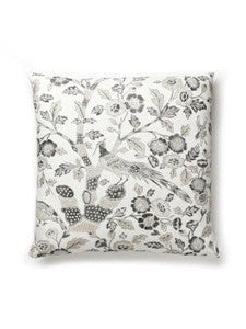Anissa Print Pillow 22 X 22 - Truffle SCANISPILL0004 by Scalamandre Designer Pillows