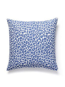 Backyard Bengal Outdoor Pillow 22 X 22 - Cobalt SCBENGPILL0004 by Scalamandre Designer Pillows