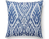 Borneo Ikat Outdoor Pillow 22 X 22 - Indigo SCBORNPILL0004 by Scalamandre Designer Pillow