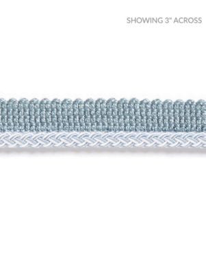 Georgica Braided Cord Sky SCC3030004 by Scalamandre Designer Trim HAMPTONS TRIMMINGS 38% ACETATE 29% VISCOSE 27% ACRYLIC, 6% COTTON ITALY LIGHT DUTY Horizontal: and Vertical: 0.25 - Swanky Fabrics -