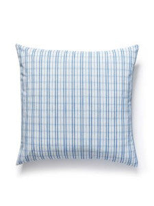 Check Please Outdoor Pillow 22 X 22 - Fountain SCCHECKPILL0004 by Scalamandre Designer Pillows