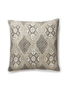 Farrah Print Pillow 22 X 22 - Truffle SCFARRPILL0004 by Scalamandre Designer Pillows