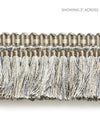Shimmer Brush Fringe Silver Grey SCFC14950004 by Scalamandre Designer Trim