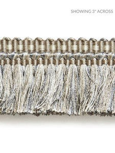 Shimmer Brush Fringe Silver Grey SCFC14950004 by Scalamandre Designer Trim