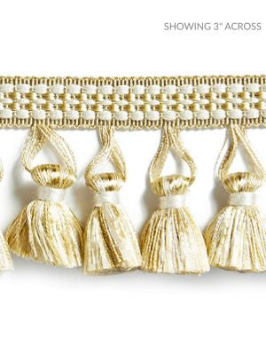 Plaza Tassel Fringe Sunlight SCFT15050004 by Scalamandre Designer Trim NOVANTA PASSEMENTERIE 54% FIBRANNE 46% RAYON CHINA LIGHT DUTY Horizontal: 0" and Vertical: 0" 2.25 - Swanky Fabrics -