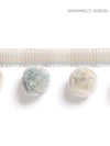 Osborne Pom Pom Fringe Mineral SCFX15000004 by Scalamandre Designer Trim