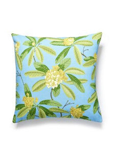 Rhododendron Outdoor Pillow 22 X 22 - Carolina SCRHODMPILL0004 by Scalamandre Designer Pillows